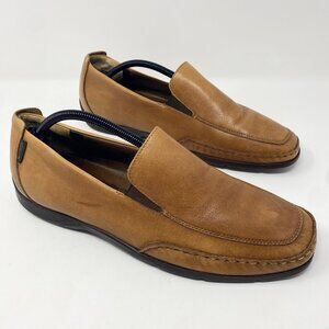 Mephisto Edlef Mens Size 12 Slip On Loafers Hazelnut Cognac Brown Leather